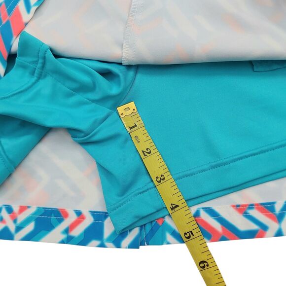 Slazenger Golf Skort Womens 8 Blue White Geometric Pattern Athletic Tennis - Picture 11 of 11